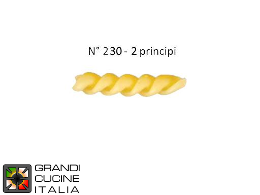  Bronze die for Fusilli for D35 2.0 extruder