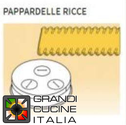  Bronze die for Pappardelle ricce or Reginette