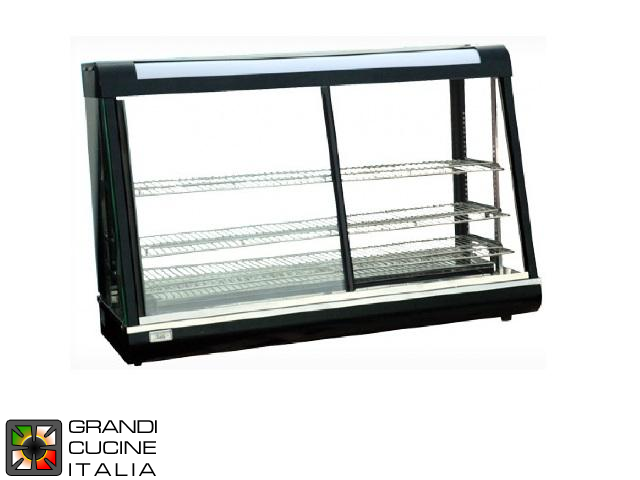  Hot Showcase - 3 extractable and adjustable shelves - Width 67 Cm - Temperature Range 30 / 110°C