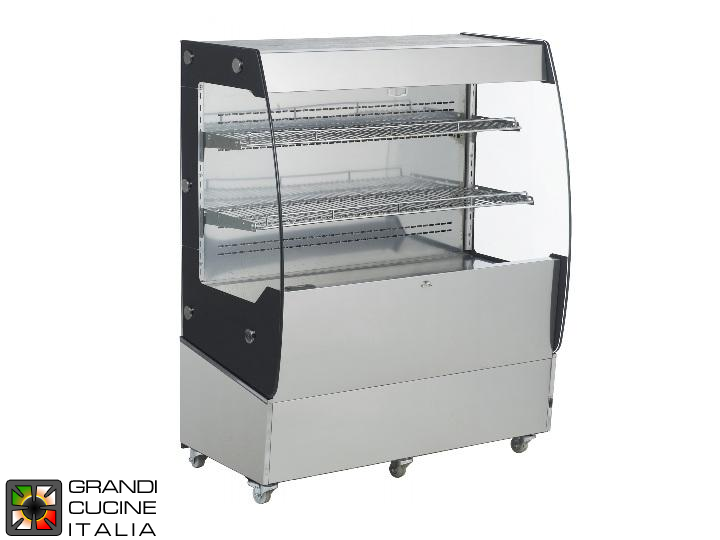  Vertical Refrigerated Showcase - 2 Shelves - Open Front - Positive Temperature +2/+10 °C